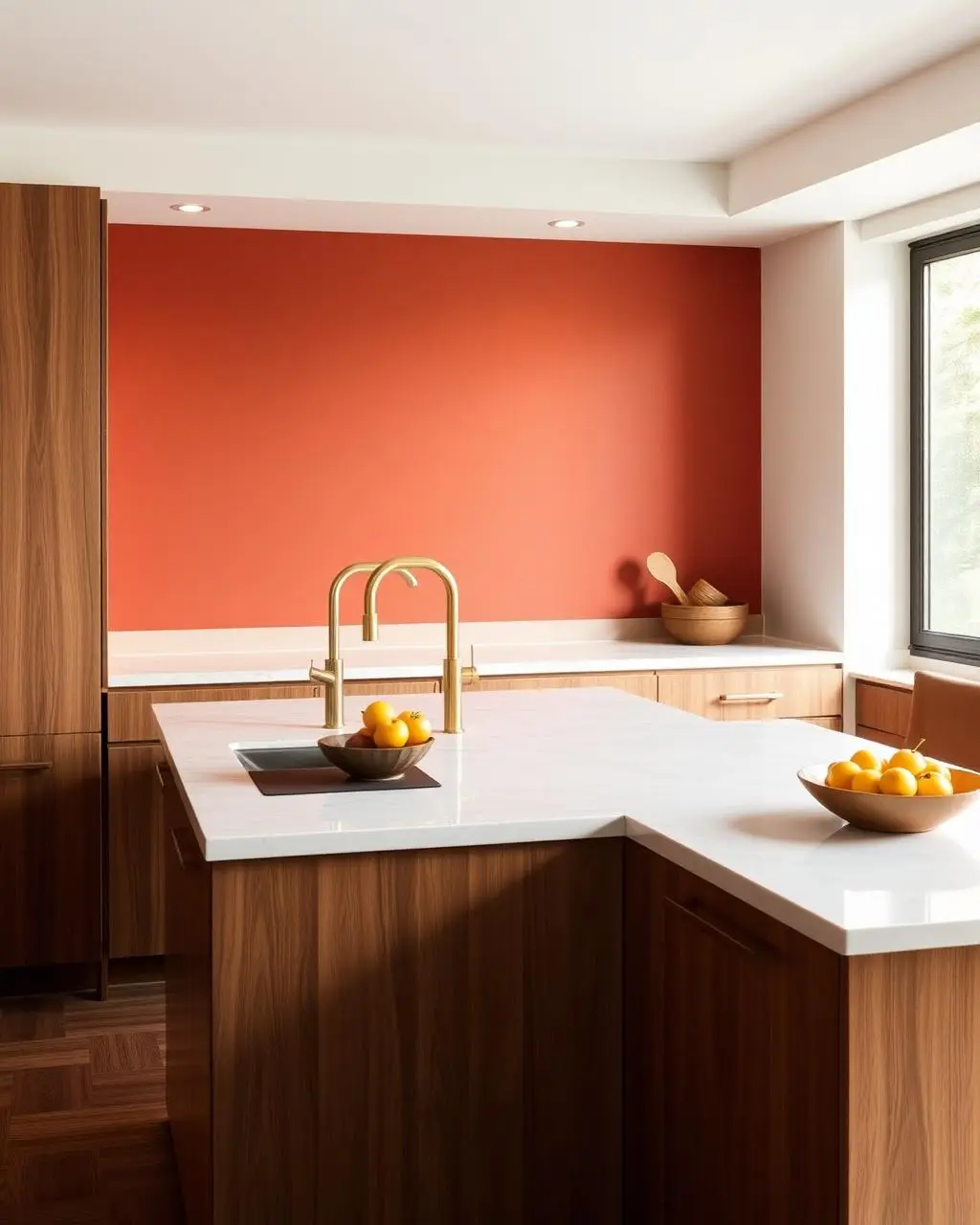 Cozinha moderna com acabamento Easy Clean Decor Colors